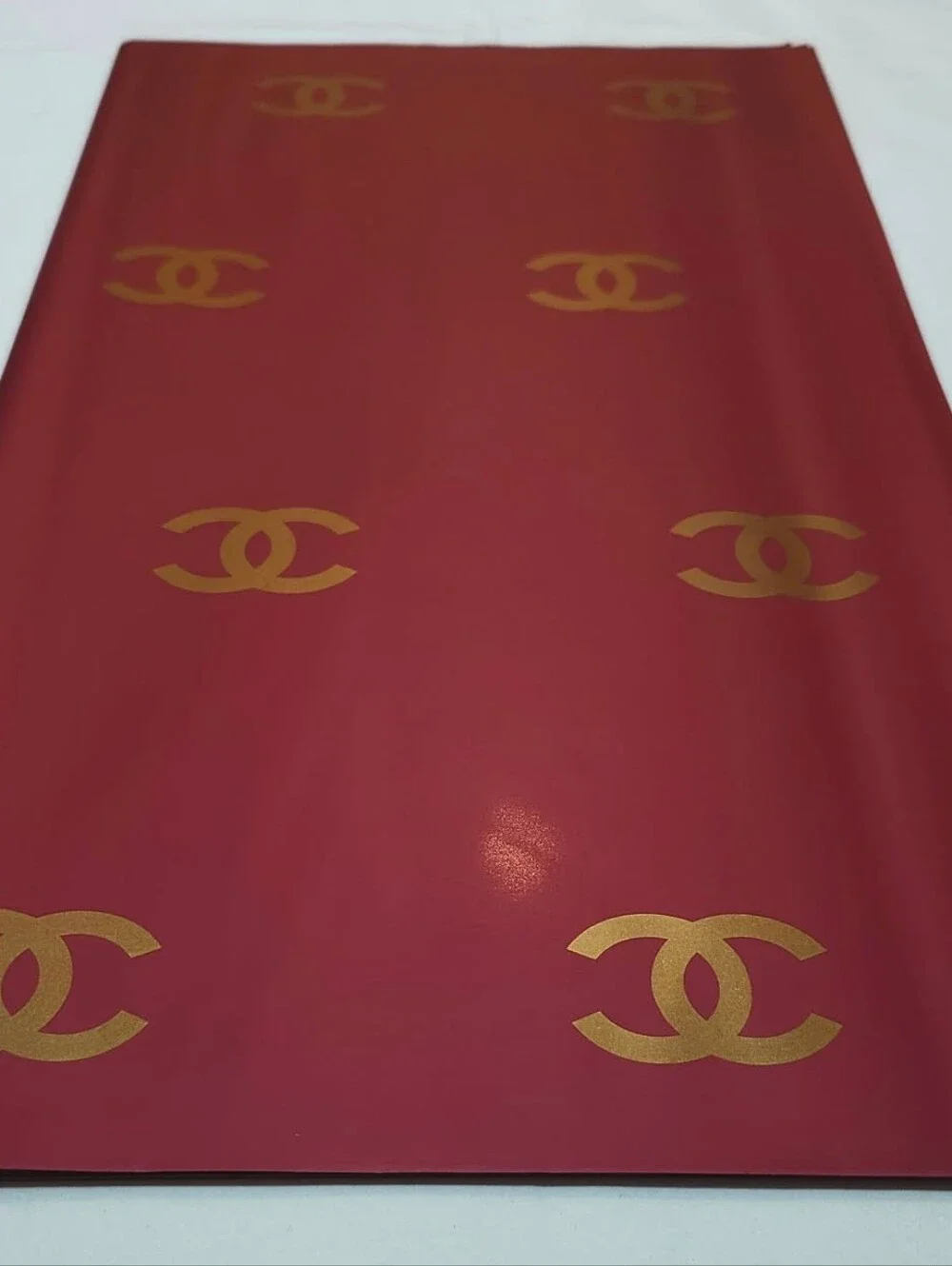 Wine Red & Gold Floral Wrapping Paper 5 Sheets